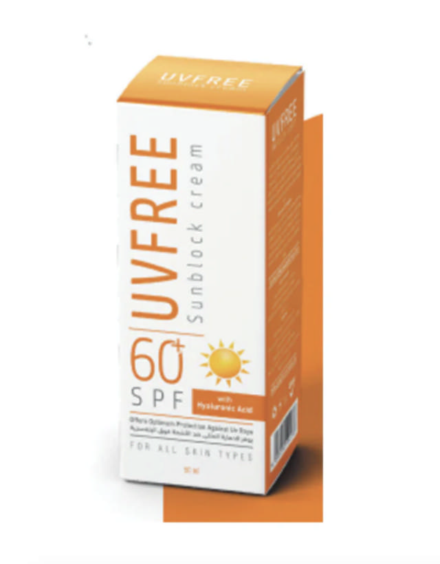 UV Free sunblock cream
