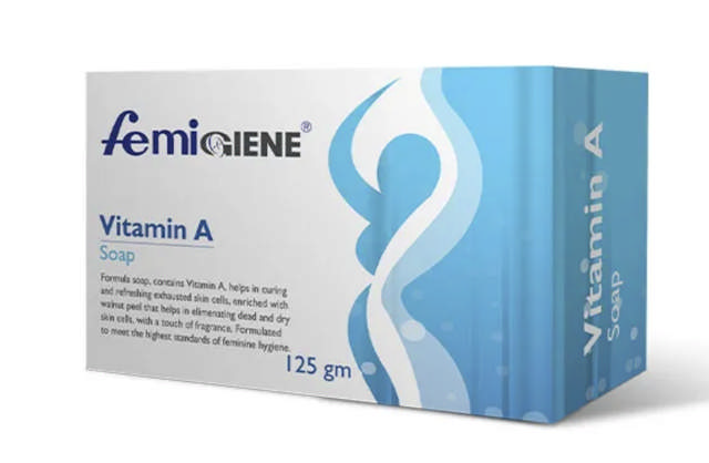 Femigiene Vitamin A Soap with hyalorunic acid soap