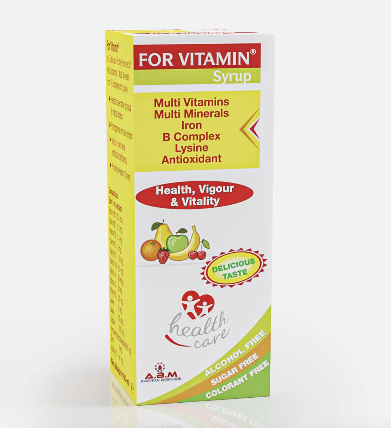 For vitamin syrup