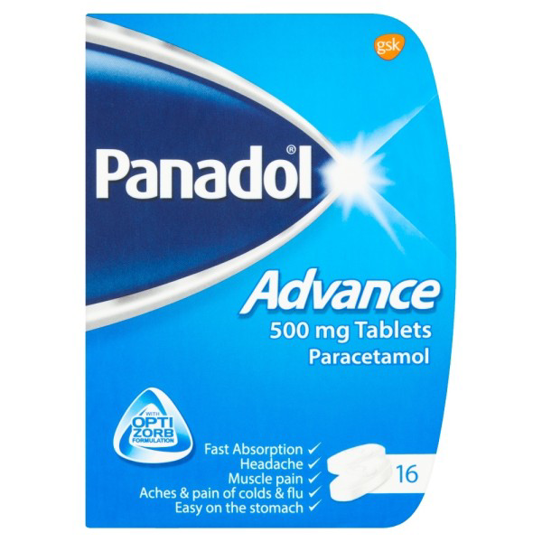 PANADOL ADVANCE 16 TAB (UK BOOK)