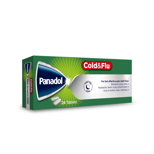 PANADOL COLD&FLU TAB GREEN