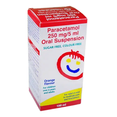 PARACETAMOL 250MG/5ML ORANGE FLAVOR
