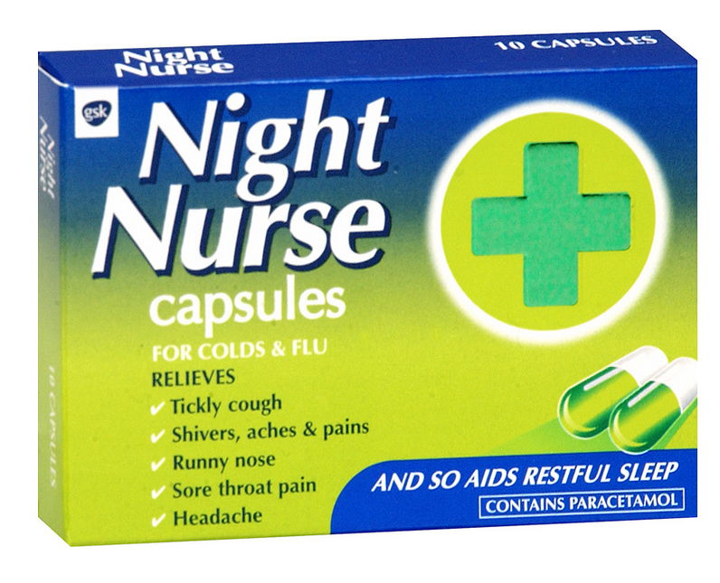 NIGHT NURSE 10 CAPSULES UK