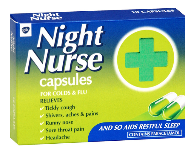 NIGHT NURSE 10 CAPSULES UK