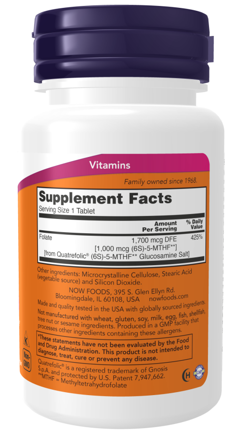 NOW METHYL FOLATE 1000MCG 90TAB