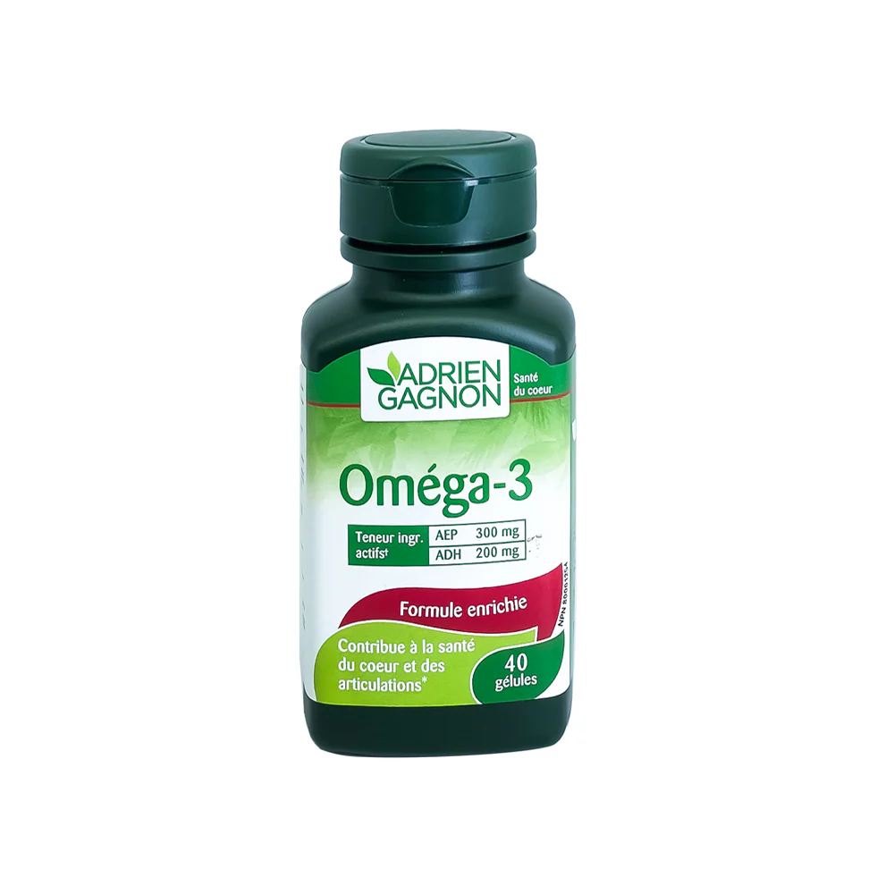 Omega 3 - 1000MG 40 Gelules ADRIEN GANGON