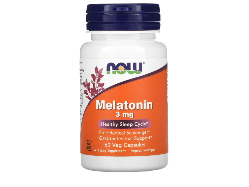 NOW Melatonin 3 mg 60 Veg Capsules