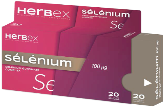 HERBEX SELENIUM 100MG 20 GELULES