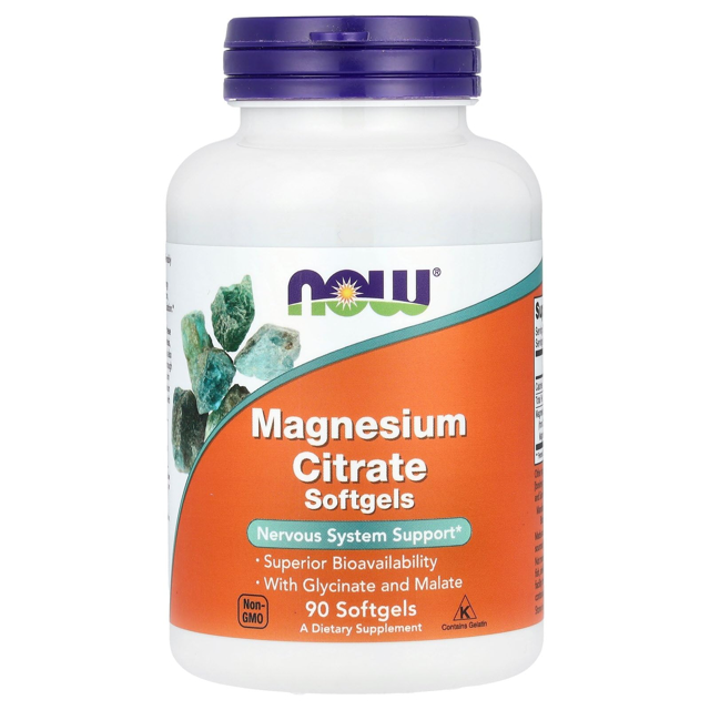 NOW MAGNESIUM CITRATE 90 SOFTGELS