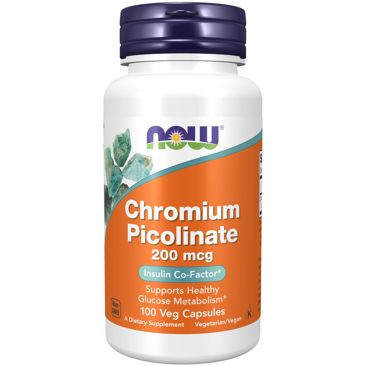 NOW CHROMIUM PICOLINATE 200MCG (INSULIN)100CAP