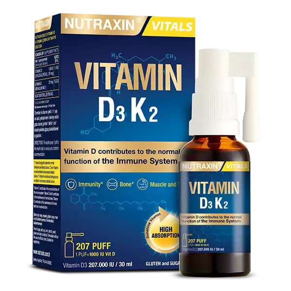 NUTRAXIN Vitamin D3 K2 (Spray)