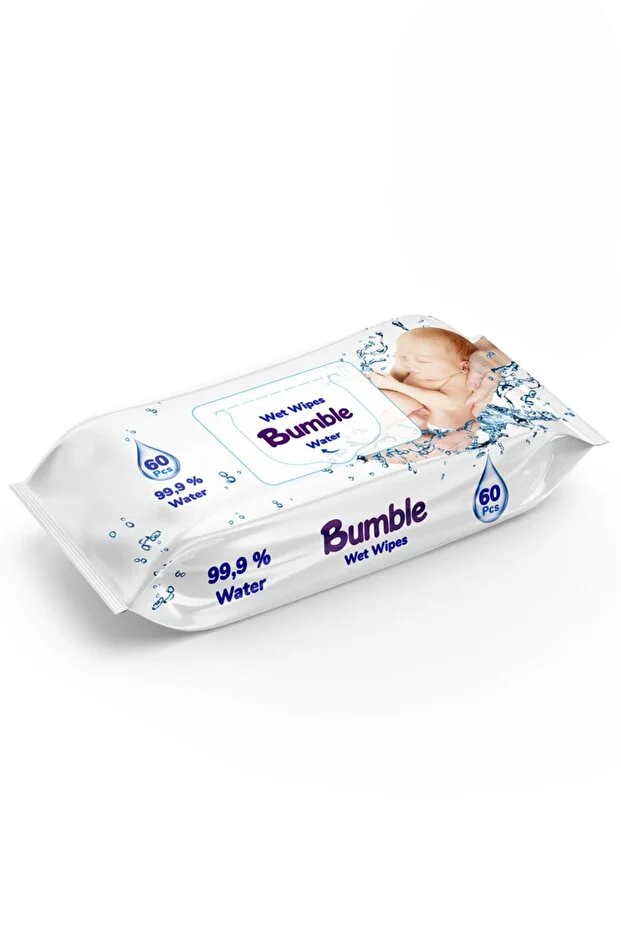 BUMBLE WET WIPES 60PIC WATER