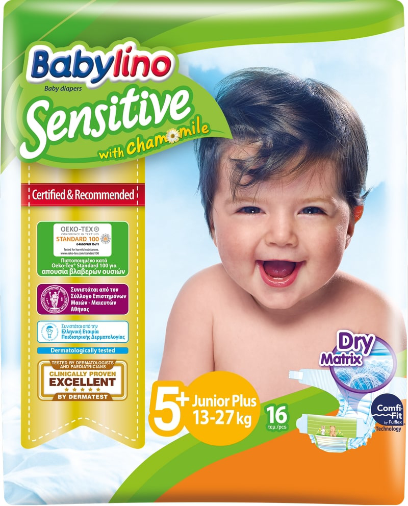 BABYLINO SENSITIVE 5+ 16PCS