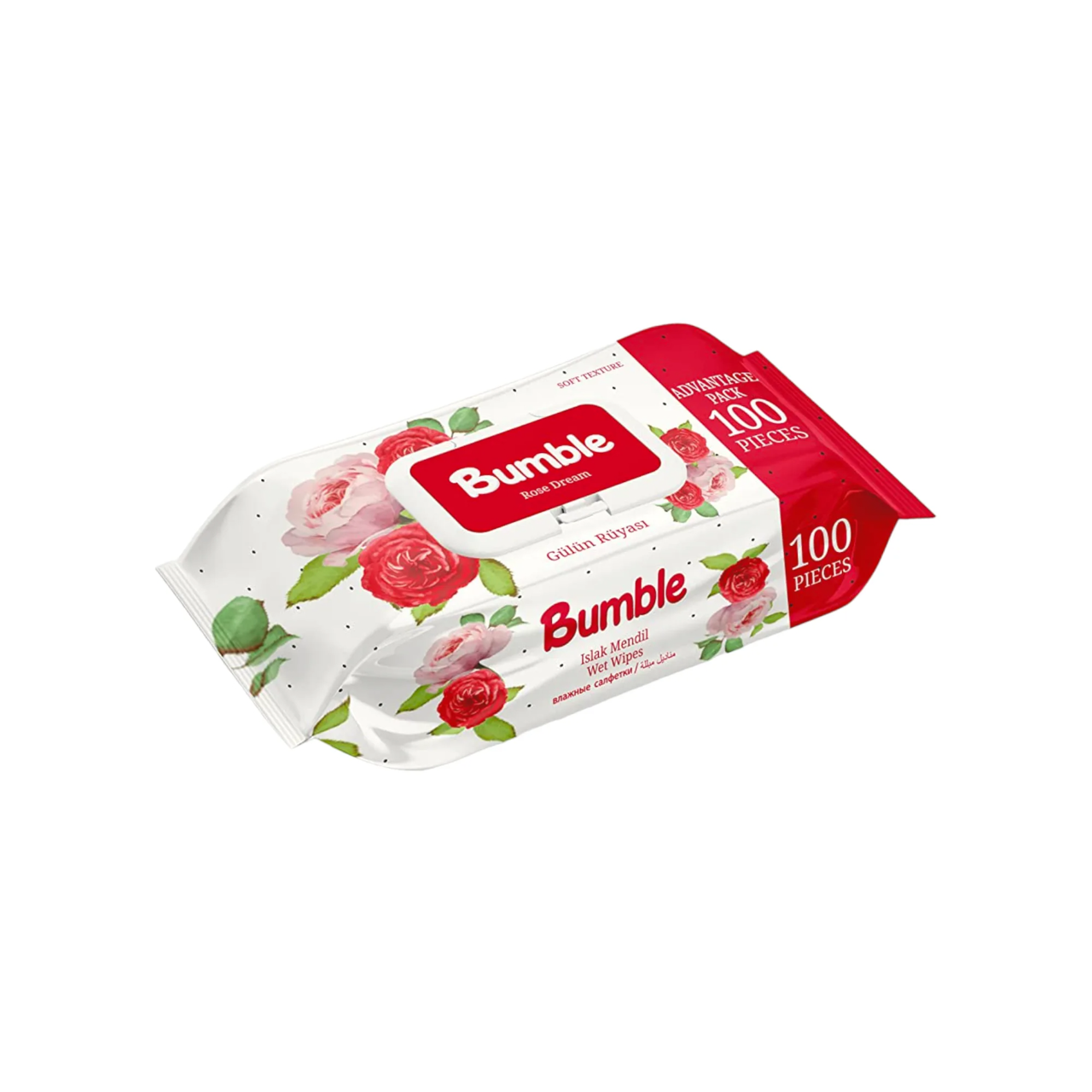 BUMBLE WET WIPES ROSE DREAM 100PIC (20%)