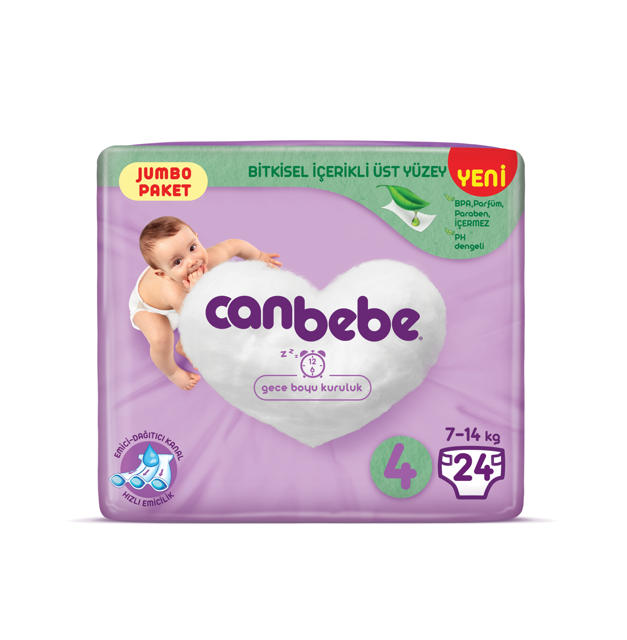 CANBEBE 4 Maxi (7–14 Kg) 24 Pcs