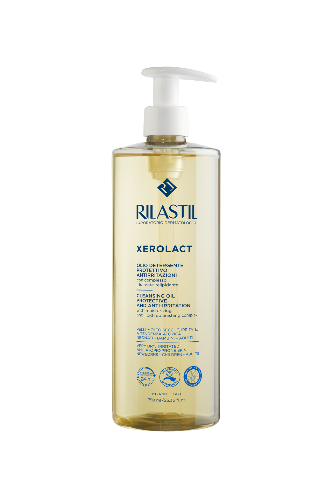 Rilastil Xerolact Cleansing Oil 750Ml