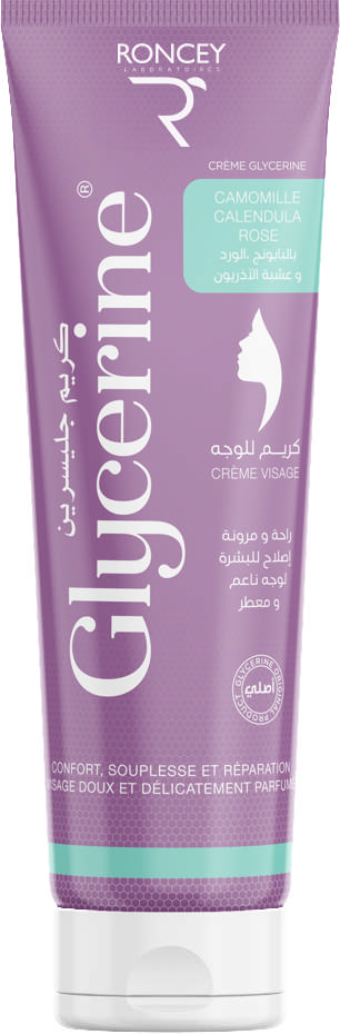 GLYCERINE CREME VISAGE CAMOMILLE CALENDULA ROSE 50ML