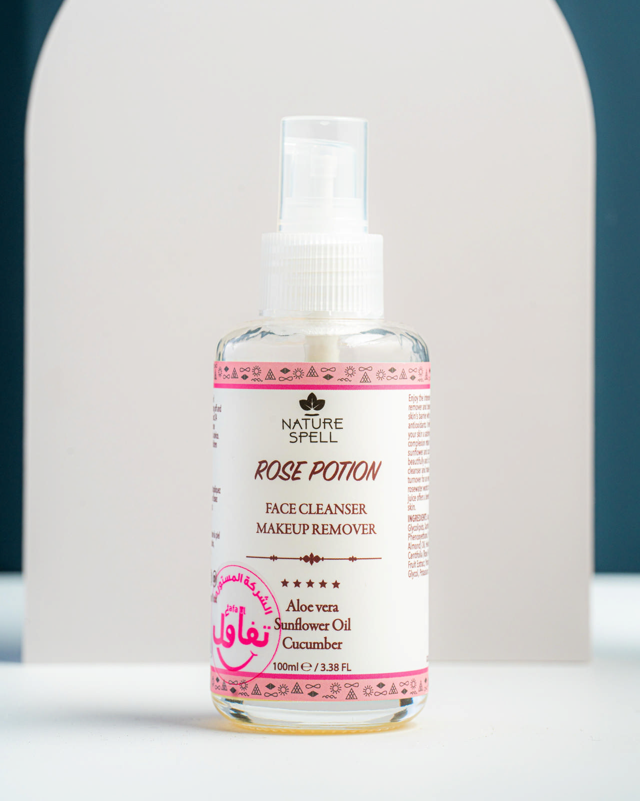 NATURAL SPELL ROSE POTION FACE CLEANSER MAKEUP REMOVER 100ML